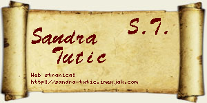 Sandra Tutić vizit kartica